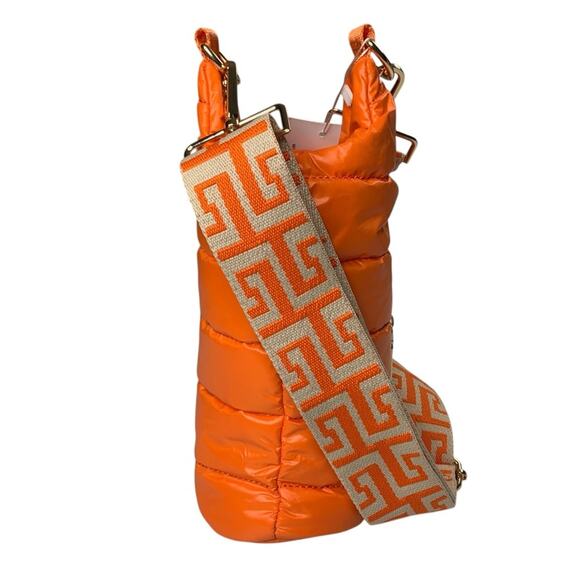 NWT WanderFull HydroBag Puffer Crossbody Water Bottle Bag Clementine Orange NEW - Picture 4 of 14
